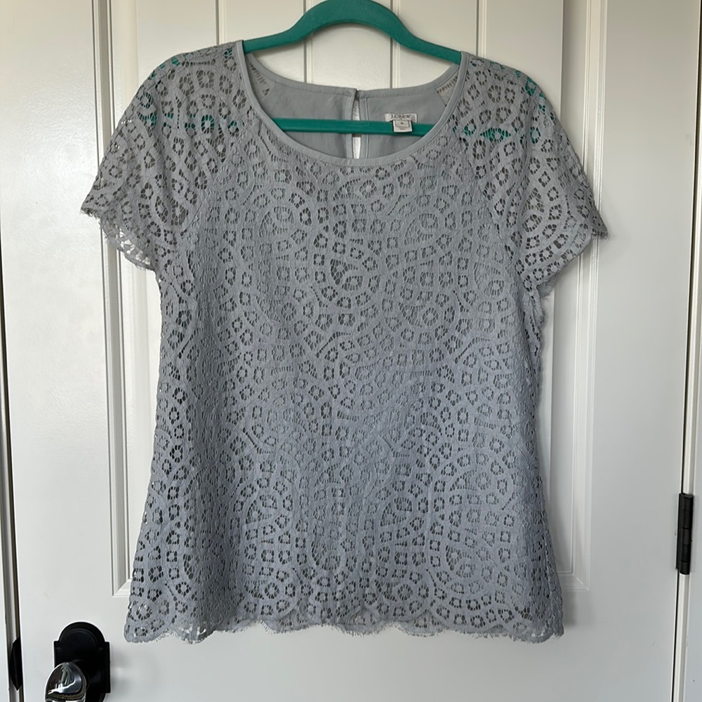 J Crew Factory Lace Blouse
